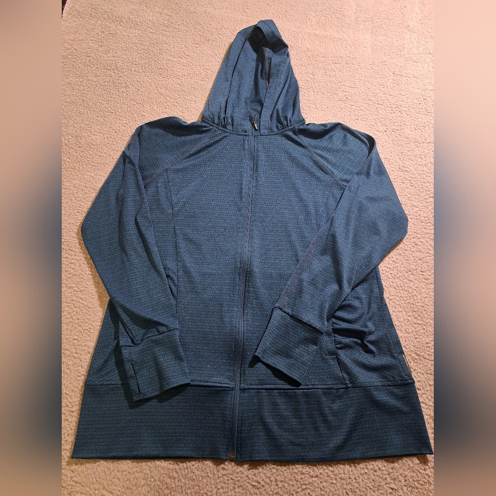 Mondetta Men's Teal Blue Green Full Zip Front Pocket Jacket / Size XXL